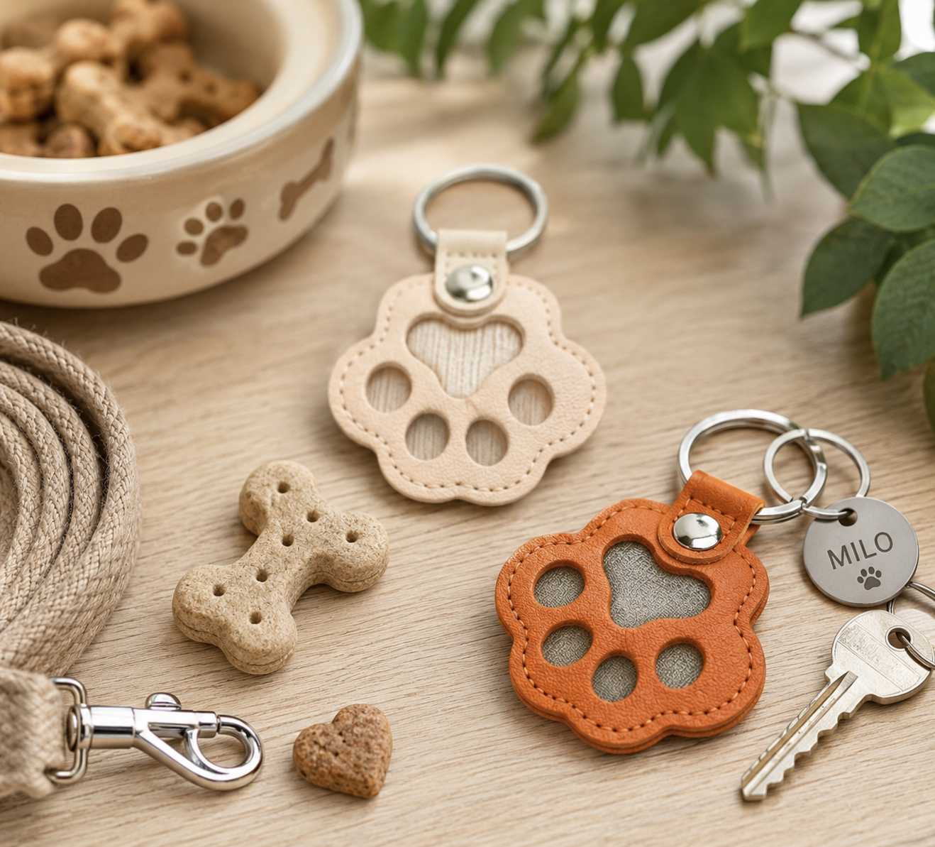 Porte-clés Patte Souvenir – Chien & Chat