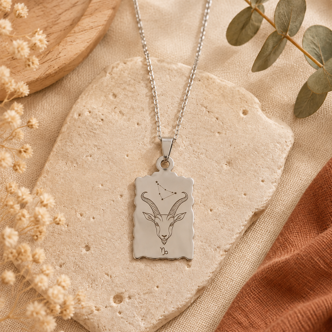 Collier pendentif irrégulier personnalisé – Gravure sur mesure