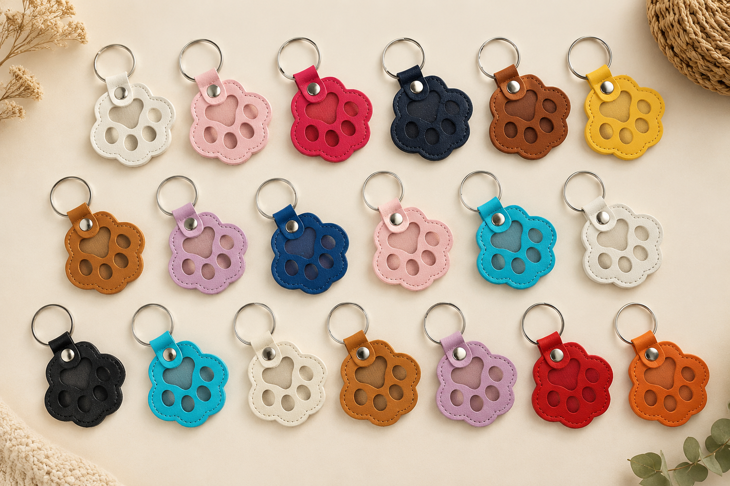 Porte-clés Patte Souvenir – Chien & Chat