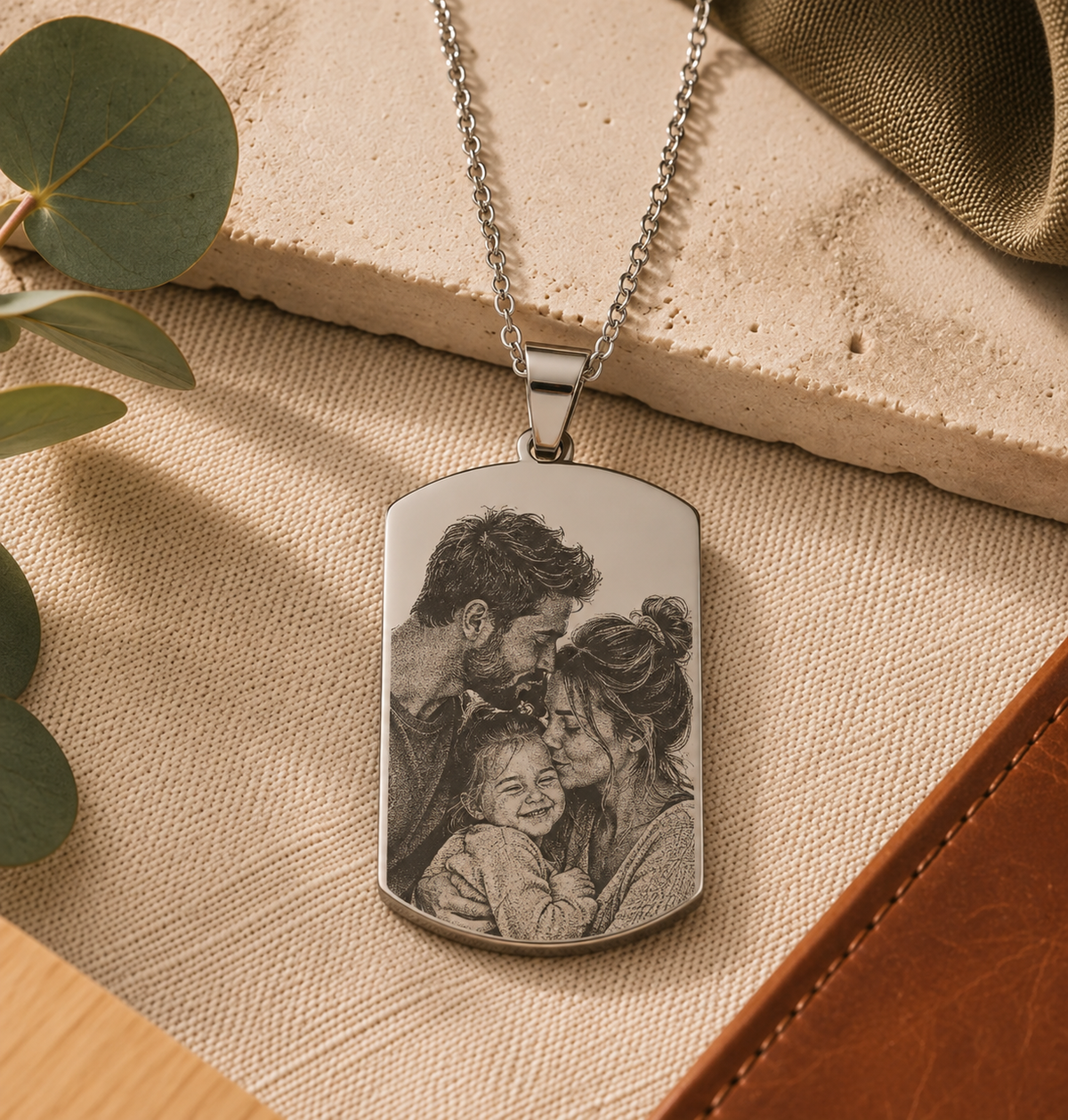 Collier personnalisé avec votre photo gravée – Plusieurs modèles