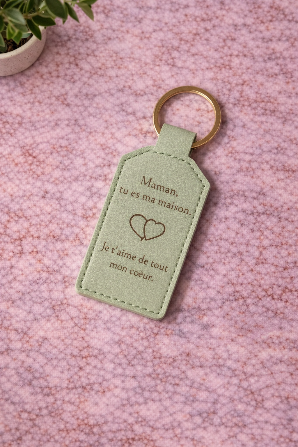 Porte clé rectangulaire personnalisé