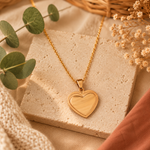 Collier cœur doré